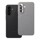 Case for Samsung A27 Silicone Mag Cover compatible with MagSafe (camera protection) grey titatnium