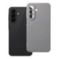 Case for Samsung A27 Silicone Mag Cover compatible with MagSafe (camera protection) grey titatnium