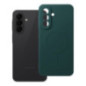 Case for Samsung A27 Silicone Mag Cover compatible with MagSafe (camera protection) dark green