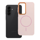 Case for Samsung A27 Frame Mag Cover compatible with MagSafe powder pink