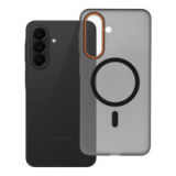 Case for Samsung A27 Go Orange compatible with MagSafe black