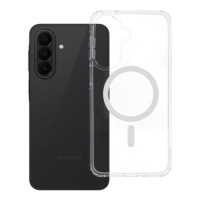 Case for Samsung A27 Drop Glue Colorful Ring Mag Cover compatible with MagSafe white