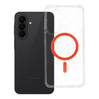 Case for Samsung A27 Drop Glue Colorful Ring Mag Cover compatible with MagSafe orange