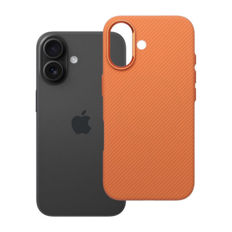 Case for iPhone 16 K-Look compatible with MagSafe orange