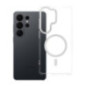 Case for Samsung S26 ULTRA Frame Clear Hybrid Mag Cover compatible with MagSafe transparent