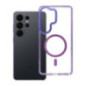 Case for Samsung S26 Frame Clear Hybrid Mag Cover compatible with MagSafe ULTRA purple