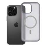 Case for iPhone 16 PRO MAX Flexline Mag Cover compatible with MagSafe gray