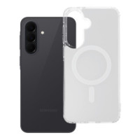 Case for Samsung A37 Clear Fusion Mag Cover compatible with MagSafe white