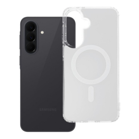 Case for Samsung A37 Clear Fusion Mag Cover compatible with MagSafe white