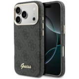 GUESS case for IPHONE 17 Pro compatible with MagSafe GUHMP17L5P4FWMSK (PU FW 4G Script) black