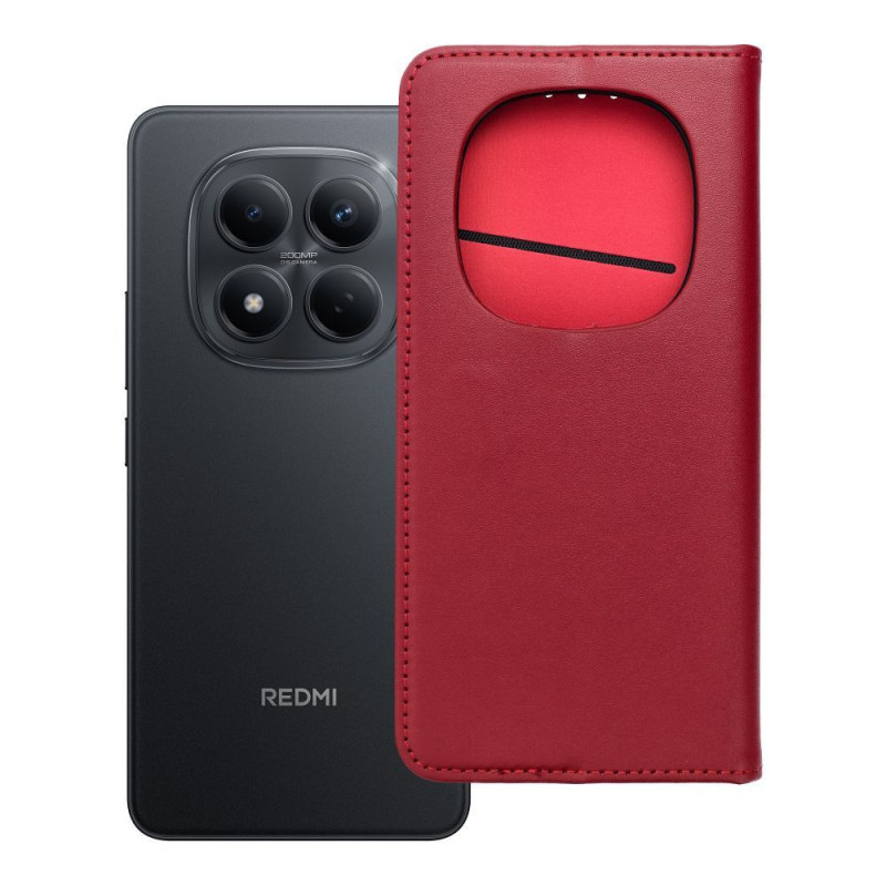 Flip case for Xiaomi Redmi NOTE 15 PRO 5G Smart Pro Book leather burgundy Flip case for Xiaomi Redmi NOTE 15 PRO 5G Smart Pro Book leather burgundy