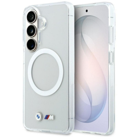 BMW case for SAMSUNG S26 BMHMS26S25HSMLKT (Magnetic IML Shockproof W/ Metal Logos) transparent