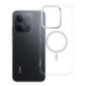 Case for Xiaomi Redmi 15C (173,16 x 81,07 x 8,2) Frame Clear Hybrid Mag Cover compatible with MagSafe transparent