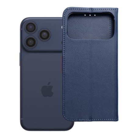 Flip case for iPhone 17 PRO MAX / 18 PRO MAX Split Book navy and red