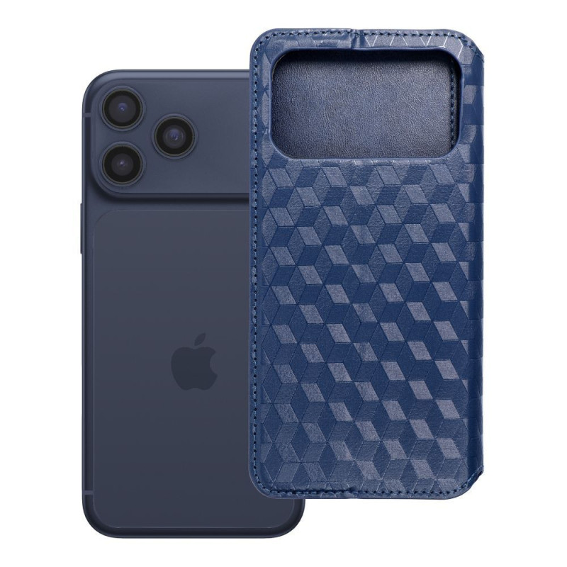 Flip case for iPhone 17 PRO MAX / 18 PRO MAX Cubic Book blue Flip case for iPhone 17 PRO MAX / 18 PRO MAX Cubic Book blue