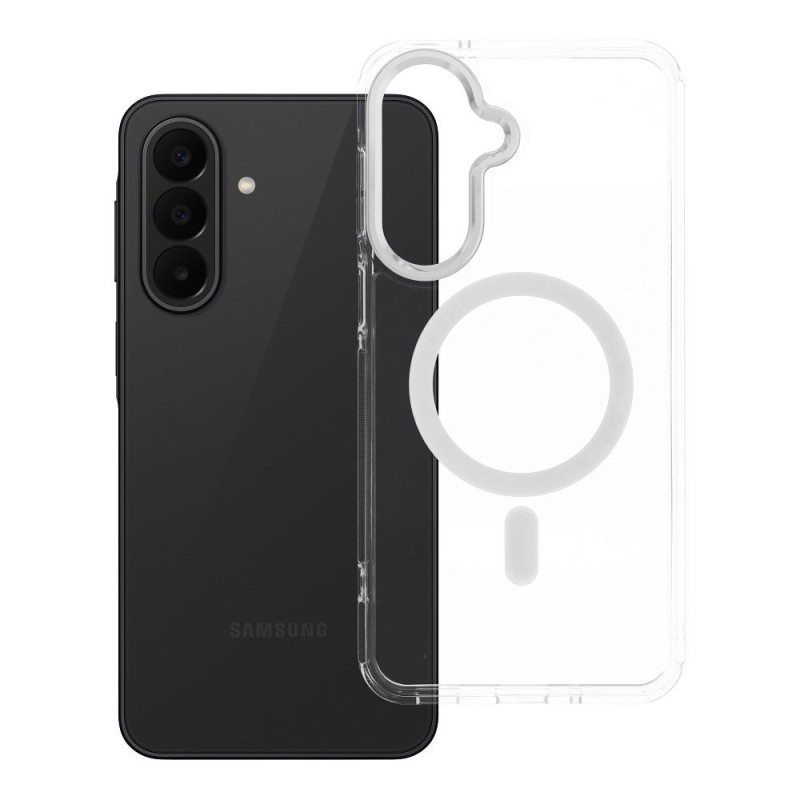 Case for Samsung A27 Frame Clear Hybrid Mag Cover compatible with MagSafe transparent Case for Samsung A27 Frame Clear Hybrid Mag Cover compatible with MagSafe transparent
