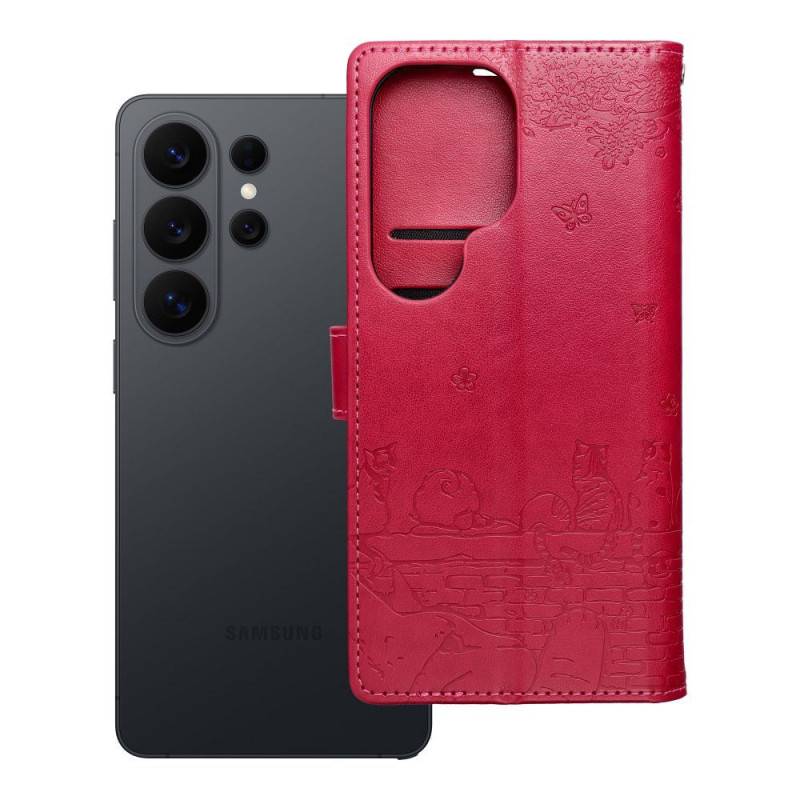 Flip case for Samsung S26 ULTRA Mezzo Book cats red Flip case for Samsung S26 ULTRA Mezzo Book cats red