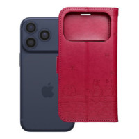 Flip case for iPhone 17 PRO / 18 PRO Mezzo Book cats red