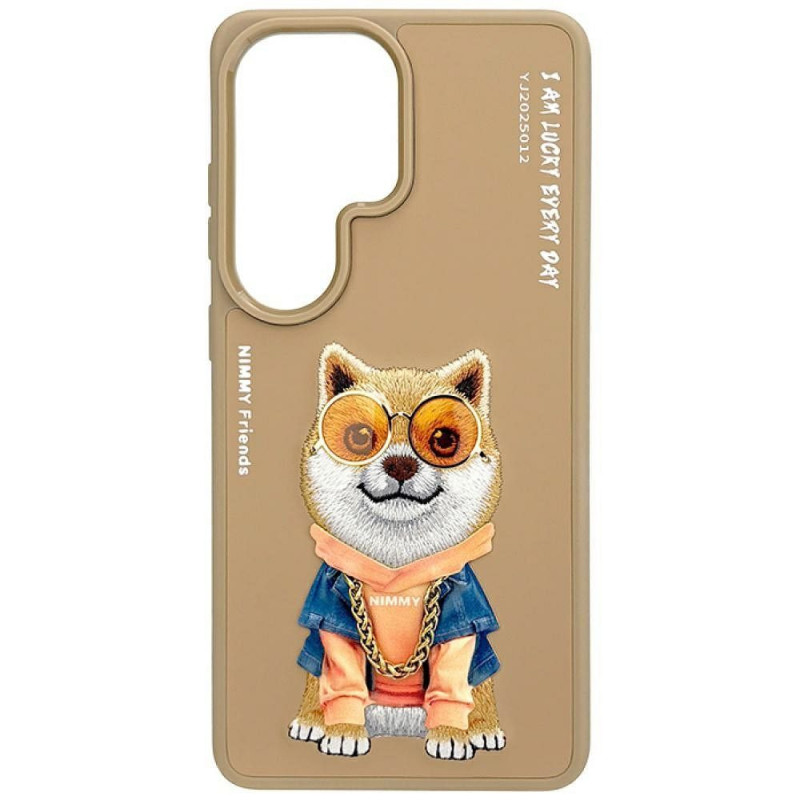 NIMMY case GLASSES COOL DOG for SAMSUNG S26 Ultra beige NIMMY case GLASSES COOL DOG for SAMSUNG S26 Ultra beige