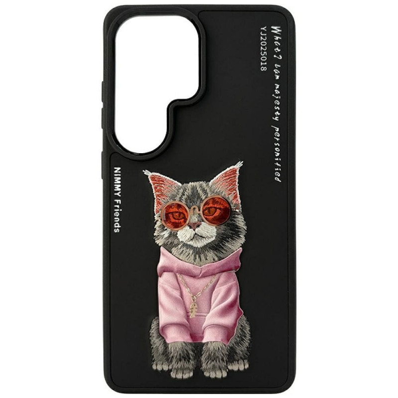 NIMMY case GLASSES COOL CAT for SAMSUNG S26 Ultra black NIMMY case GLASSES COOL CAT for SAMSUNG S26 Ultra black