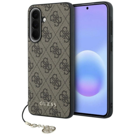 GUESS case for SAMSUNG Galaxy A37 GUHCSA37GF4GBR (PU 4G Classic Logo with Charm) brown