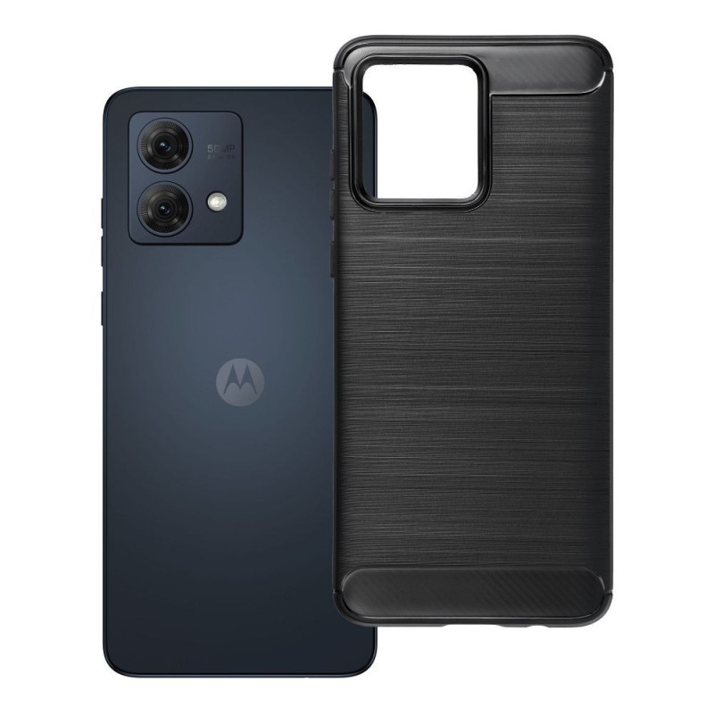 Case for Motorola G84 Carbon 2.0 black Case for Motorola G84 Carbon 2.0 black