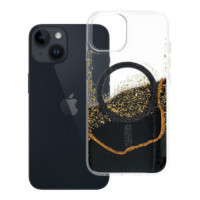 Case for iPhone 13 / 14 Golden compatible with MagSafe black