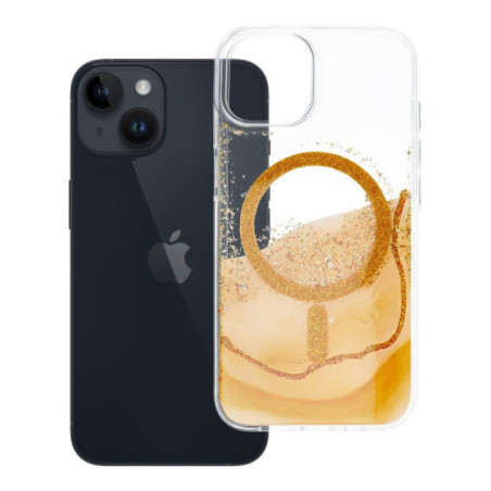 Case for iPhone 13 / 14 Golden compatible with MagSafe gold