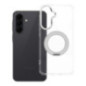 Case for Samsung A37 Frame Circle Stand compatible with MagSafe transparent