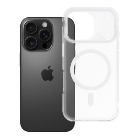 Case for iPhone 16 PRO Aurora compatible with MagSafe white