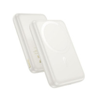 Powerbank compatible with MagSafe Hoco 10000 mAh QC PD 2A 20W J141 milky white