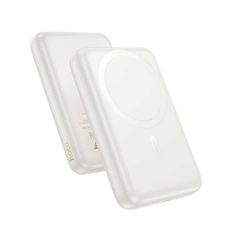 Powerbank compatible with MagSafe Hoco 10000 mAh QC PD 2A 20W J141 milky white Powerbank compatible with MagSafe Hoco 10000 mAh QC PD 2A 20W J141 milky white