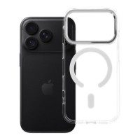 Case for iPhone 18 Pro / 17 Pro  Frame Clear Hybrid Mag Cover compatible with MagSafe transparent