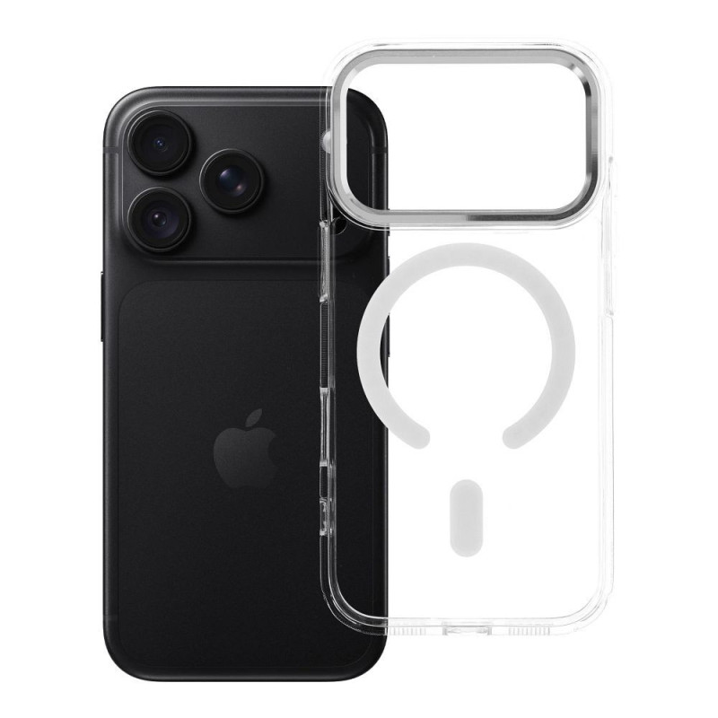 Case for iPhone 18 Pro / 17 Pro Frame Clear Hybrid Mag Cover compatible with MagSafe transparent Case for iPhone 18 Pro / 17 Pro Frame Clear Hybrid Mag Cover compatible with MagSafe transparent