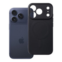 Case for iPhone 18 Pro / 17 Pro Silicone Mag Cover compatible with MagSafe (camera protection) black