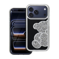 Case for iPhone 18 Pro / 17 Pro Teddy Bear silver