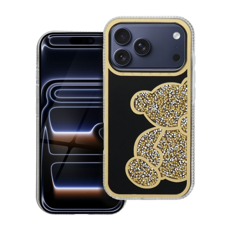 Case for iPhone 18 Pro / 17 Pro Teddy Bear gold Case for iPhone 18 Pro / 17 Pro Teddy Bear gold