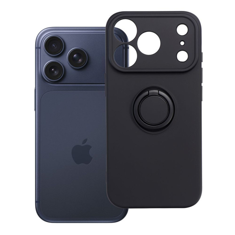 Case for iPhone 18 Pro / 17 Pro Silicone Ring black Case for iPhone 18 Pro / 17 Pro Silicone Ring black