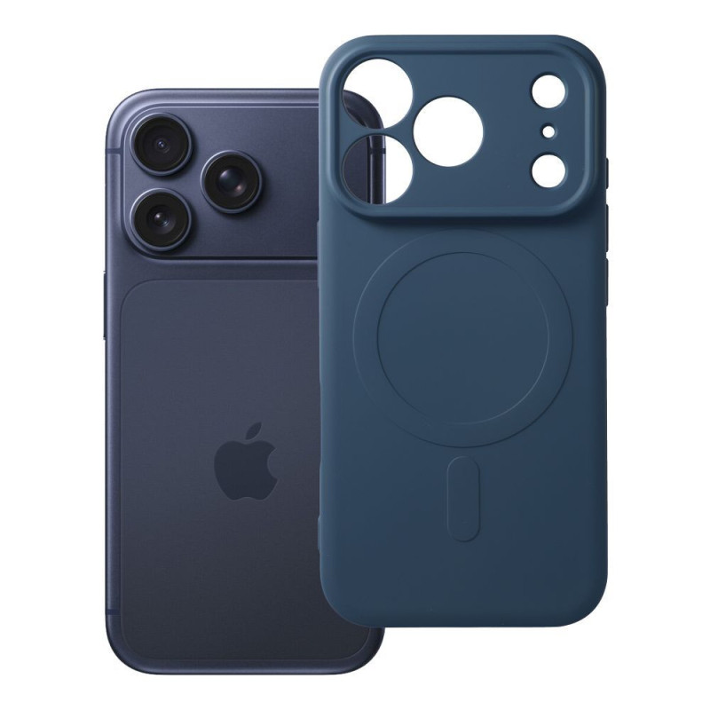 Case for iPhone 18 Pro / 17 Pro Silicone Mag Cover compatible with MagSafe (camera protection) dark blue Case for iPhone 18 Pro / 17 Pro Silicone Mag Cover compatible with MagSafe (camera protection) dark blue