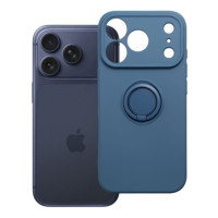 Case for iPhone 18 Pro / 17 Pro Silicone Ring dark blue