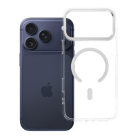Case for iPhone 18 Pro Max / 17 Pro Max  Frame Clear Hybrid Mag Cover compatible with MagSafe transparent
