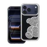 Case for iPhone 18 Pro Max / 17 Pro Max Teddy Bear silver
