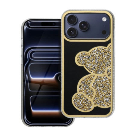 Case for iPhone 18 Pro Max / 17 Pro Max Teddy Bear gold