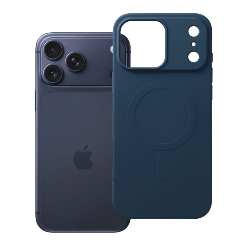Case for iPhone 18 Pro Max / 17 Pro Max Silicone Mag Cover compatible with MagSafe (big hole) dark blue Case for iPhone 18 Pro Max / 17 Pro Max Silicone Mag Cover compatible with MagSafe (big hole) dark blue