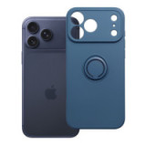Case for iPhone 18 Pro Max / 17 Pro Max Silicone Ring dark blue