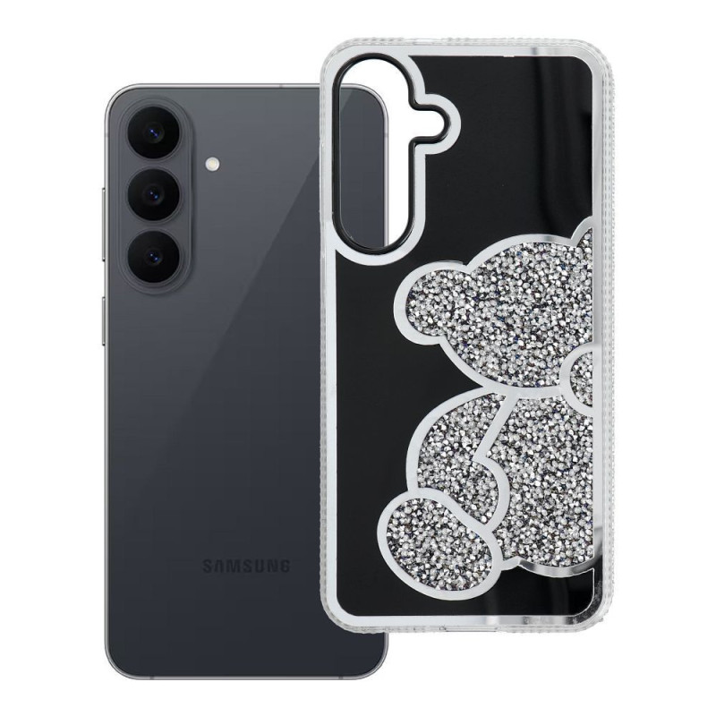Case for Samsung S26 FE / S25 FE Teddy Bear silver Case for Samsung S26 FE / S25 FE Teddy Bear silver
