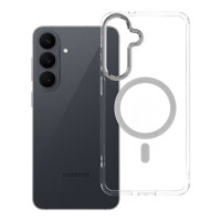 Case for Samsung S26 FE / S25 FE Frame Clear Hybrid Mag Cover compatible with MagSafe transparent