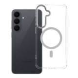 Case for Samsung S26 FE / S25 FE Frame Clear Hybrid Mag Cover compatible with MagSafe transparent