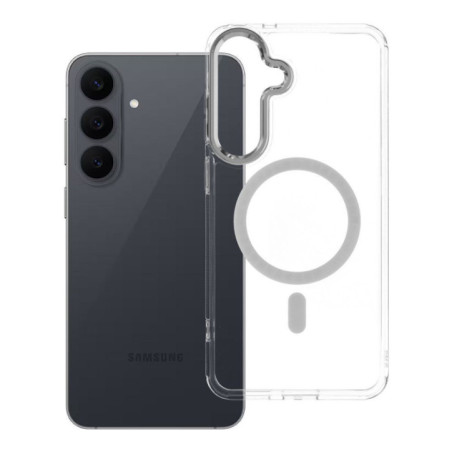 Case for Samsung S26 FE / S25 FE Frame Clear Hybrid Mag Cover compatible with MagSafe transparent