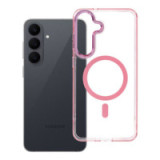 Case for Samsung S26 FE / S25 FE Frame Clear Hybrid Mag Cover compatible with MagSafe powder pink